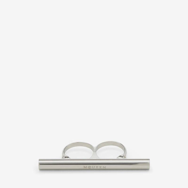 ALEXANDER MCQUEEN - T-Bar Double Ring - Item 804618J160N0926